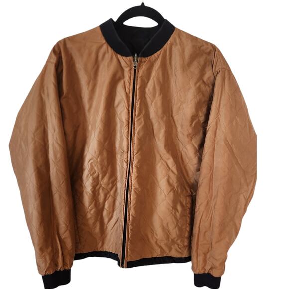 Sessions Reversible Black Gold Ski Jacket Base Layer Insert Liner Jacket Medium - Picture 3 of 8